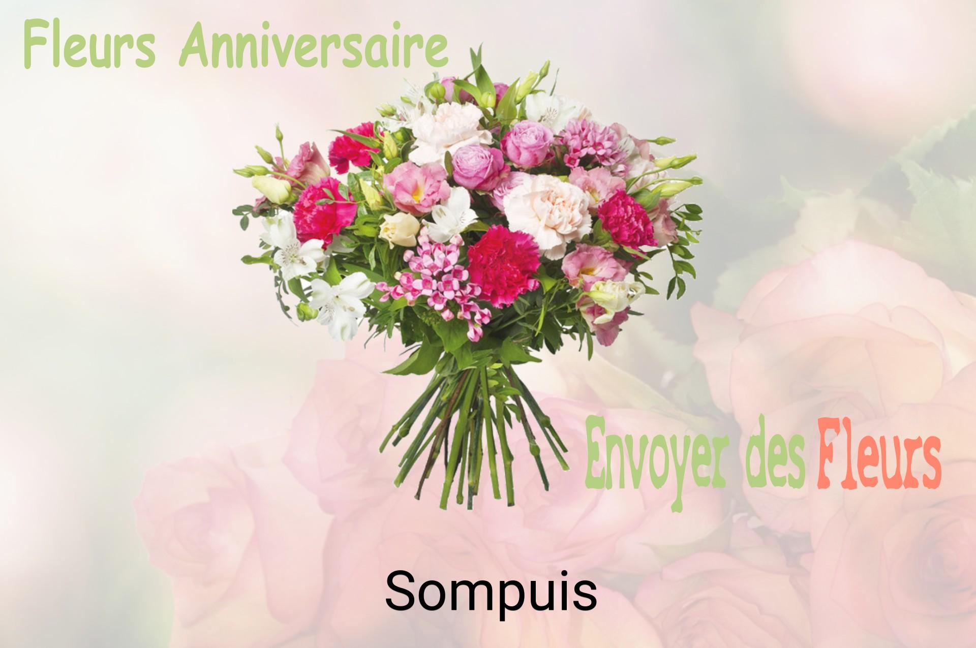 Bouquet de fleurs d’anniversaire livré à Sompuis